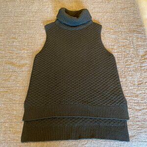 Zadig & Voltaire Grace Deluxe Turtleneck Cashmere Sweater Vest Black